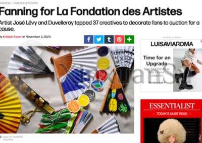 Projet “Fans For HeART” Maison Duvelleroy x José LEVY